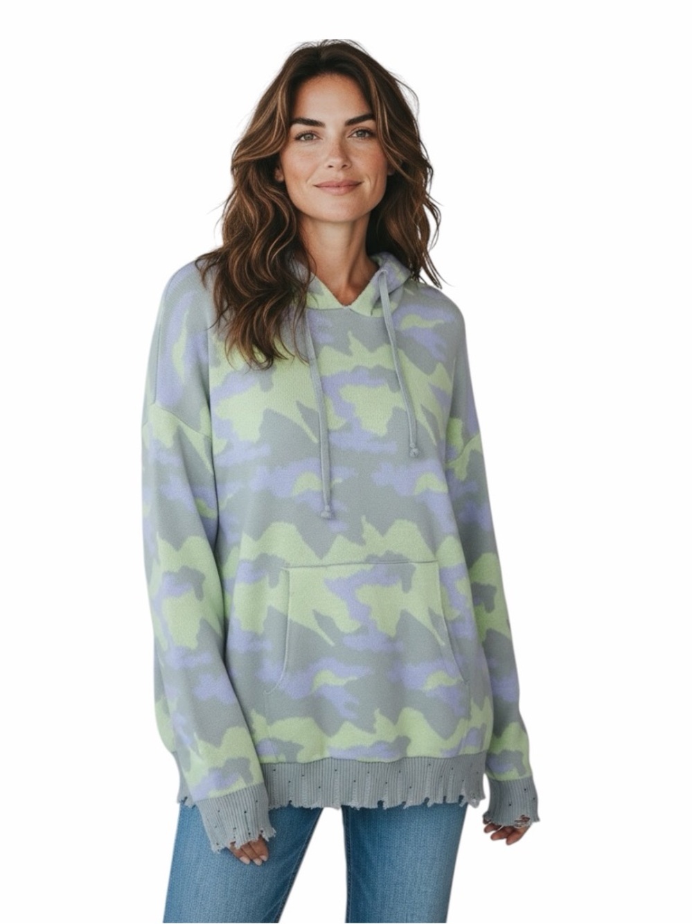 New Fate camouflage sweater Hoodie Size Small